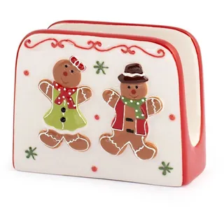 H&h Lebkuchen Serviettenhalter, Keramisch Fantasie Weihnachten