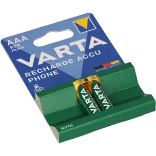 Varta 2x Akku AAA 1,2V 800mAh kompatibel Siemens Gigaset A400A 400a Duo