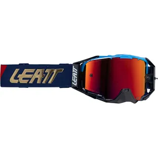Leatt Velocity 6.5 Cryztal Iriz Royal, Crossbrille verspiegelt - Blau/Gold Violett-Verspiegelt