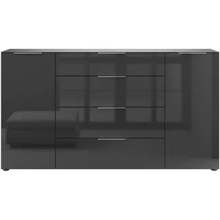 manjana möbel Sideboard Style 180 x 98,7 x 40 cm Anthrazit