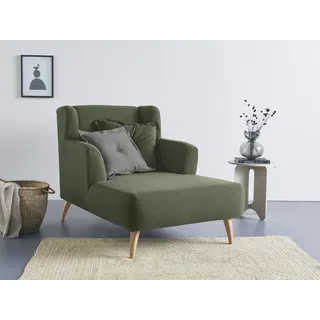 Home Affaire Loveseat Baggio Kuschel Mega Lounge Big Sessel Webstoff 101 x 99 x 152 cm Grün
