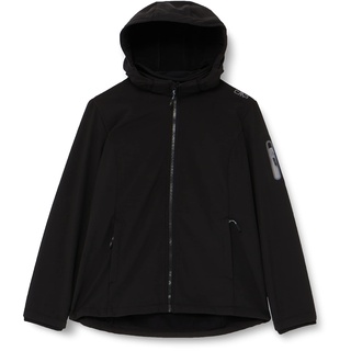 CMP Damen Damenjacke Mit Kapuze Reißverschluss Wind- Und Wasserdichte Jacke, Schwarz, 4XL EU