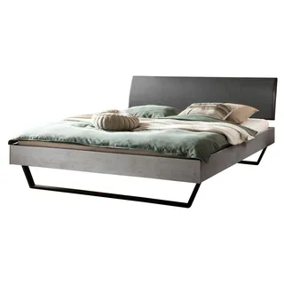 HASENA Industrial Style Bett Clyo 25 Beton Nachbildung 180x200 - Grau