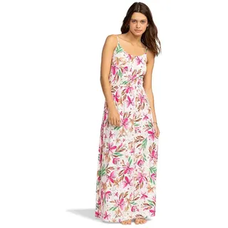 Roxy Rainbow Road ärmelloses Langes Kleid - Snow White Happy Tropical - M