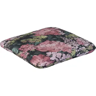 Angerer Sitzkissen Dresden Schwarz Blumen