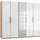 Drehtürenschrank Level by fresh to go 250 x 216 x 58 cm Braun/Weiß