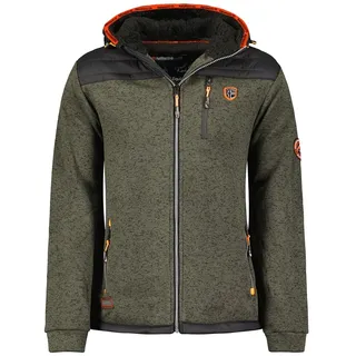Geographical Norway Toledoama Herren-Fleece, dünn, warm, mit Reißverschluss, für Herbst, Winter, Frühling, warm, langärmlig, weicher Pelz, Komfort, Outdoor (Dunkelgrau, XL), Dunkelgrau, X-Large
