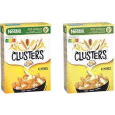 Nestlé Clusters Mandel, Cerealien für ein leckeres Frühstück mit knackigen Mandelblättchen, 2er Pack (1x325g)