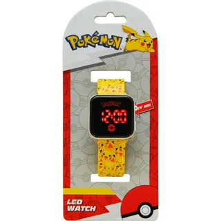 Rocco Giocattoli Pokemon LED-Digitaluhr POK4320 - Pokemon LED-Uhr - Digitaluhr - Ab 6 Jahren - Inklusive Batterien