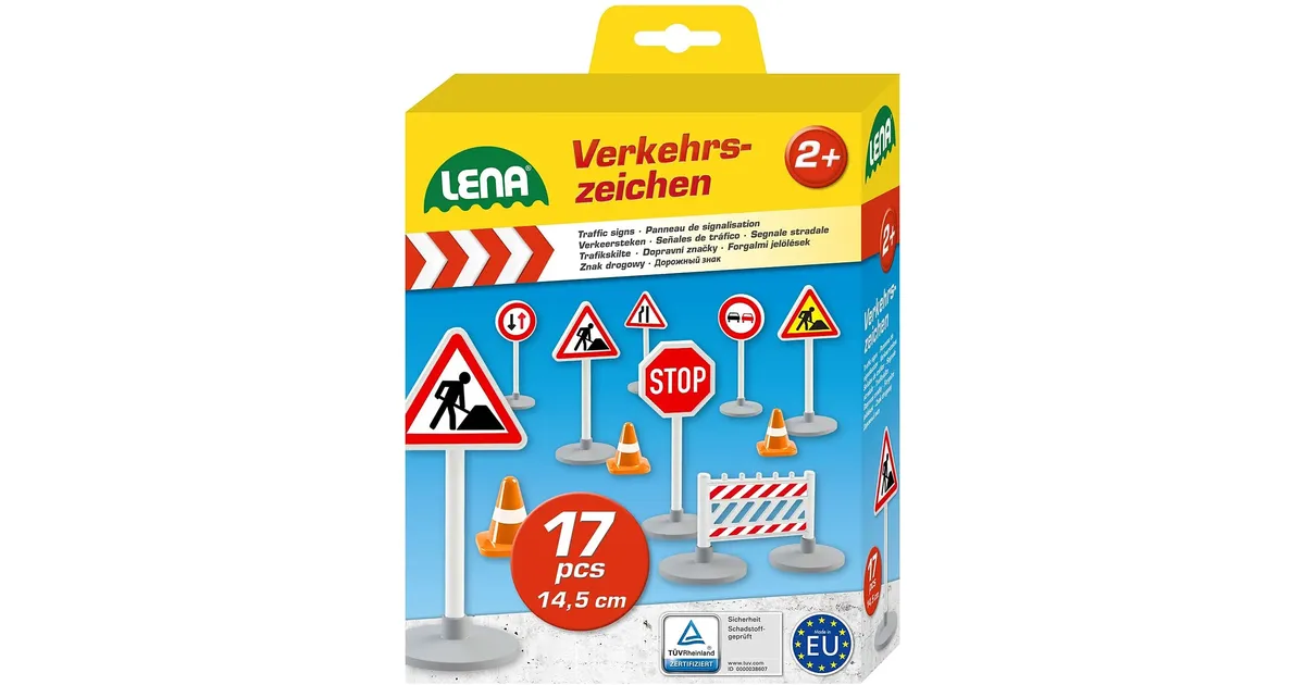 Set De Signalisation Routière Polizist Ole – 21 Pièces En Bois – Dès 3 Ans – Éducation Routière