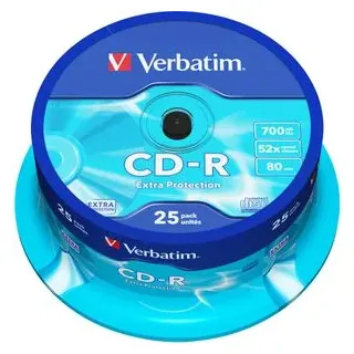 Verbatim 43432 CD-R 80 Rohling 700 MB 25 St. Spindel