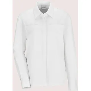 MADELEINE Hemdbluse »Bluse Lange Oversize-Bluse«, weiß