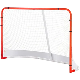 VEVOR Hockeytor Streethockeynetz, Straßenhockey-Tor Hockeynetz, 183 x 64 x 122 cm Hockey-Trainingstor-Set, offizielles Profi Indoor/Outdoor-Hockeytor aus Stahlrohren mit Netz, weiß/rot, Training