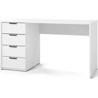 Kinderschreibtisch Schülerschreibtisch Bürotisch Computertisch für Büro, Arbeitszimmer Kinderzimmer Jugendzimmer - Schreibtisch - Aurea 120 - Weiß - Weiß