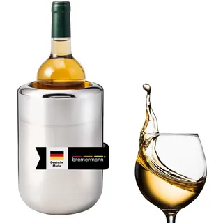 bremermann Edelstahl-Flaschenkühler 750 ml-Flaschen, silber, Edelstahl , Edelstahlfarben , Metall , 19 cm , Barzubehör & Weinzubehör, Barzubehör