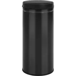 vidaXL Automatischer Sensor-Mülleimer 80 L Kohlenstoffstahl Schwarz - Schwarz