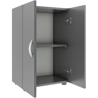 VCM Ulas Aktenschrank 49 x 34 x 74 cm grau