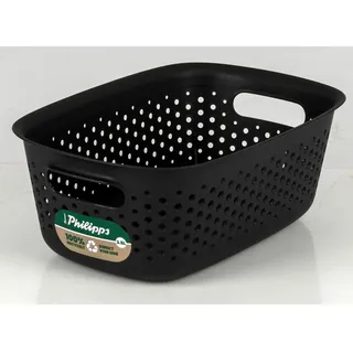 TP Recycled Box Aufbewahrungsbox Lagerbox 3,5L schwarz aus recyceltem Kunststoff