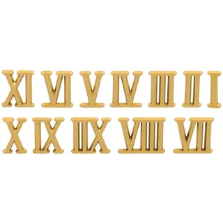 INNSPIRO Römische Ziffern aus Kunststoff, vergoldet, 15 mm, RN15 G