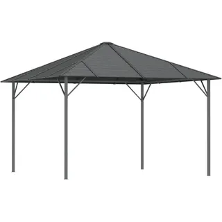 vidaXL Pavillon 3 x 3 m inkl. 4 Seitenteile Anthrazit/Grau