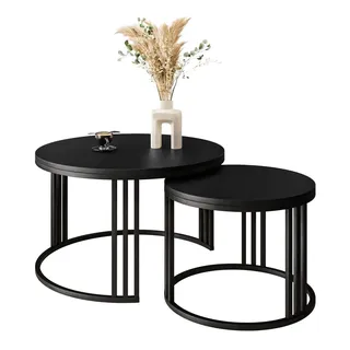 lookway Couchtisch 2 in 1 LORI schwarz matt