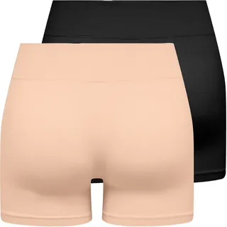 Only Hotpants »ONLVICKY S-LESS MINI SHORTS 2-PACK«
