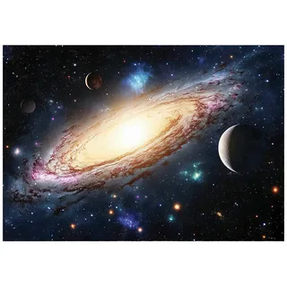 Wallarena Fototapete Kinderzimmer Galaxie Kosmos Kindertapete 350x250 , Papier , Baum/Pflanze/Natur , Rechteckig , 350x250 cm , FSC 100% ,