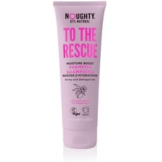 Noughty 97% Natural To The Rescue Moisture Boost Shampoo, Sulfatfreie Vegane Haarpflege, feuchtigkeitsspendende Formel für trockenes und geschädigtes Haar, mit Süßmandel- und Sonnenblumensamen 250ml