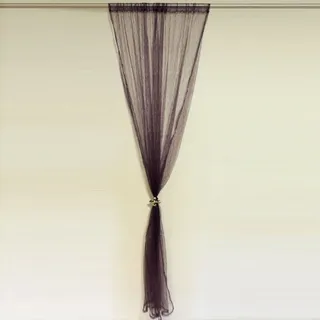 Organza Vorhang Schal Craquelee in lila 140 x 245 cm