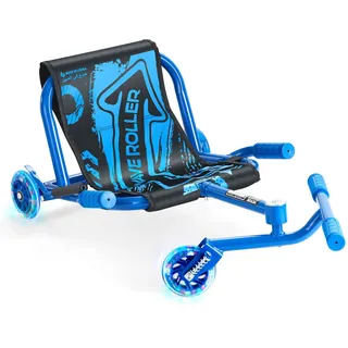 VEVOR Drifter Trike Dreirad 60 kg, Dreiradscooter 960 x 440 x 285 mm, Kinderfahrzeug Dreirad für Kinder ab 4 Jahren, fährt auf allen harten Oberflächen im Innen- und Außenbereich, blau