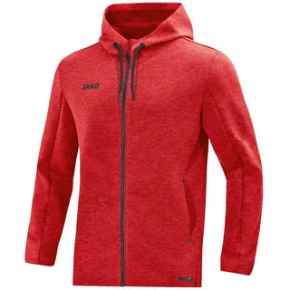 Jako Premium Kapuzenjacke Damen rot meliert 40