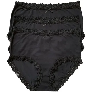NINA VON C. Taillenslip »3er Pack Damen Taillenslip Multiple Packs« Spar-Pack, schwarz