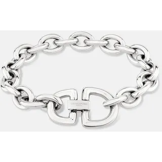 Liebeskind Berlin The D-Link Statement Armband Edelstahl silberfarben 22 cm
