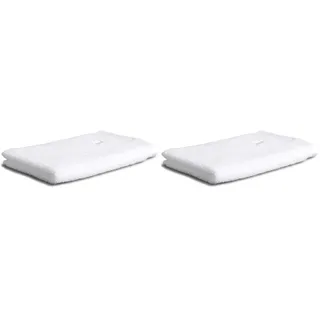 Möve Superwuschel Gästetuch, 100% Baumwolle, Snow, 30 x 50 cm (Packung mit 2)