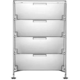 Kartell Mobil Aufbewahrungsschrank Stahl/Verchromt