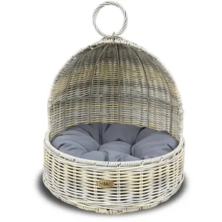 HABAU Katzenbett mit Kissen, tragbar, aus Polyethylen