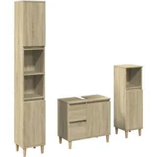 VidaXL 3307669, Eiche, Holz, 650 mm, 330 mm, 600 mm, 3 Stück(e) - Braun