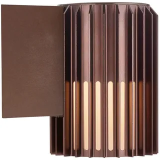 Nordlux AUßENWANDLEUCHTE , Braun , Metall , zylindrisch , 16.8 cm , Lampen & Leuchten, Leuchtenserien