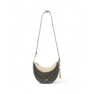 Liu Jo für Damen. AF5251-E0053 Mittlere Hobo-Tasche mit braunem Logo (OSFA), Lässig, Polyester