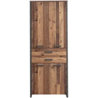 Forte Clif Aktenschrank 86 x 41,6 x 220,7 cm grau