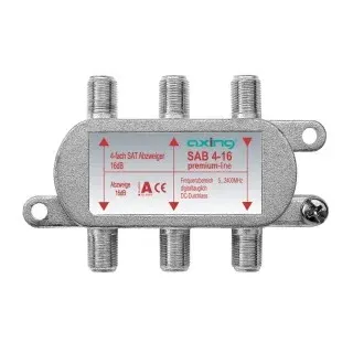 Axing SAB4-16 4-fach SAT-Abzweiger, 16 dB, 5 - 2400 MHz SAB00416 SAB 4-16