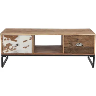 WOMO-DESIGN TV Lowboard Taipei 2 Schubladen 110x50 cm Handgefertigt Massivholz