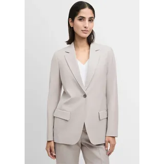 Jackenblazer CINQUE "CILIGHT", Damen, Gr. 34, beige, Web, Obermaterial: 53% Polyamid, 43% Schurwolle, 4% Elasthan, regular fit normal, V-Ausschnitt, eingesetzt,Ärmel ohne Ärmelschlitz gerader Abschluss mit Knöpfen, Blazer Jackenblazer, Mit Markenlabelplättchen