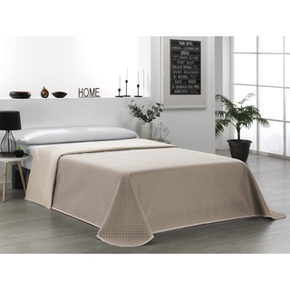 Martina Home Tagesdecke, wendbar, Beige, Leder, für Betten von 105 cm