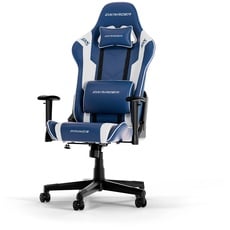 Bild von PRINCE L Blau & Weiß PVC Leder das Orginal Gaming Stuhl