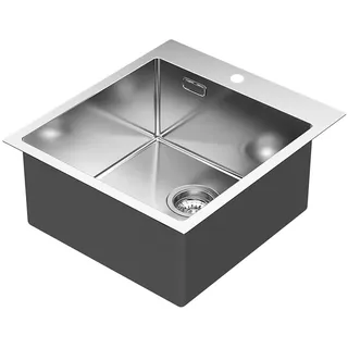 Quadratisches Waschbecken SOL 40 x 40 aus Edelstahl