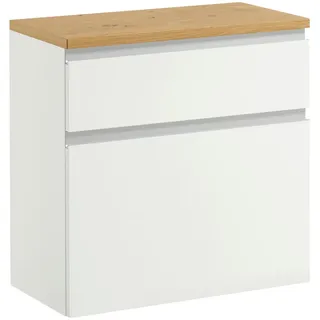 VOSS Salea 60 x 61 x 31 cm mit 1 Schublade weiß / silber