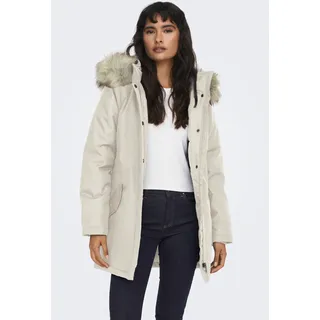 Only "ONLNEWKATY PARKA LIFE OTW CC", mit Kapuze Kunstfaser, moonbeam detail:nature fur,