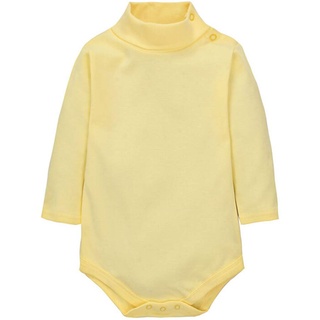 CuteOn Baby Jungen MädchenTurtleneck Baumwolle Bodysuit Strampler-Hellgelb- 6 Monate