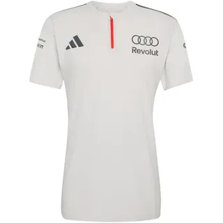 adidas Herren Audi Revolut Formula One Team 2026 Engineers & Marketing Polo Short Sleeve Shirt, Chalk Pearl/Iron met., L